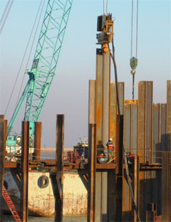 Um Qasr dock construction
