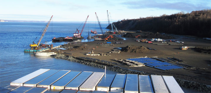 Port of Anchorage under construction
